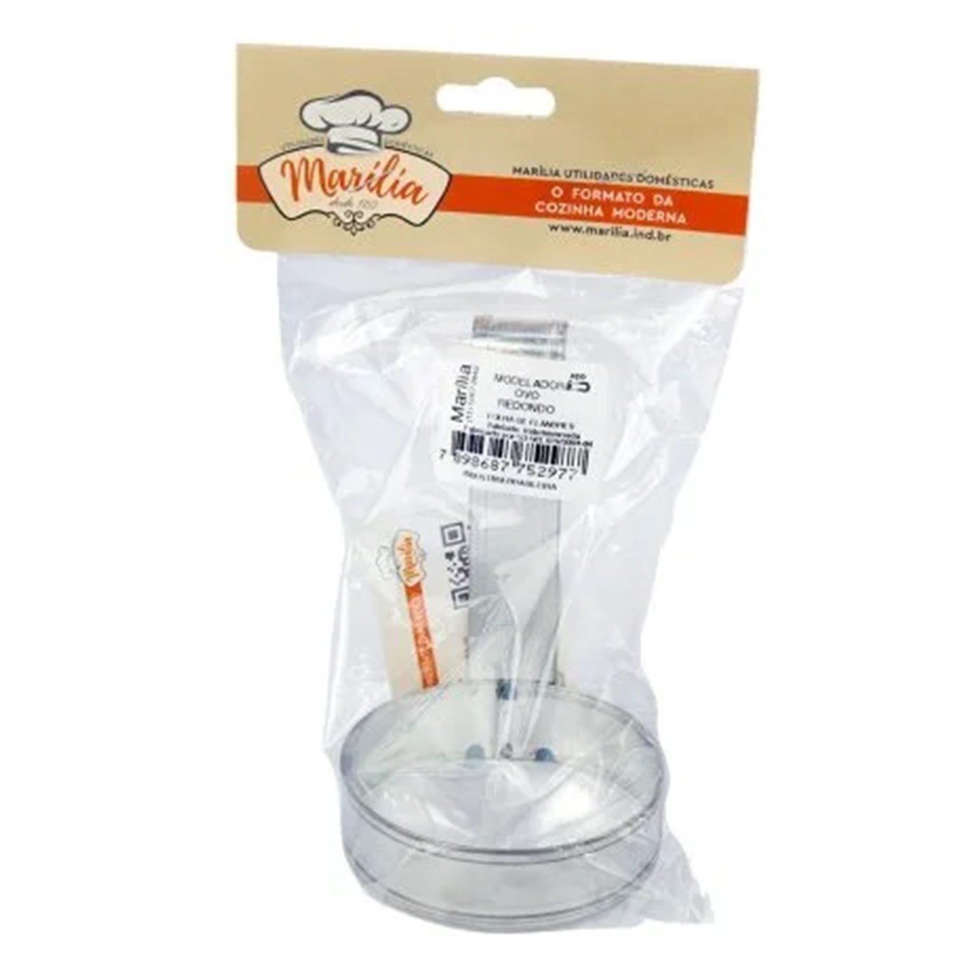 MOLDE OVO REDONDO INOX